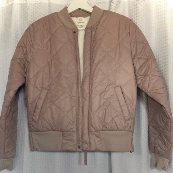 Aerie Offline Mauve Bomber Jacket size small, color Mauve - Picture 1 of 11